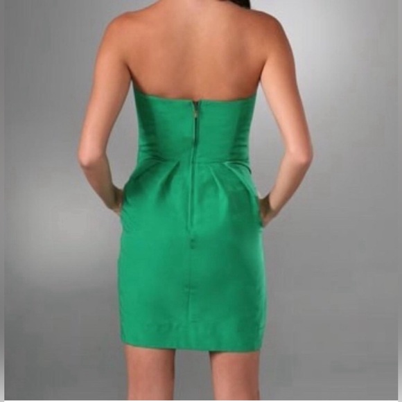 See By Chloe Ottoman Zipper Dress Green Sz 4 - Picture 4 of 13